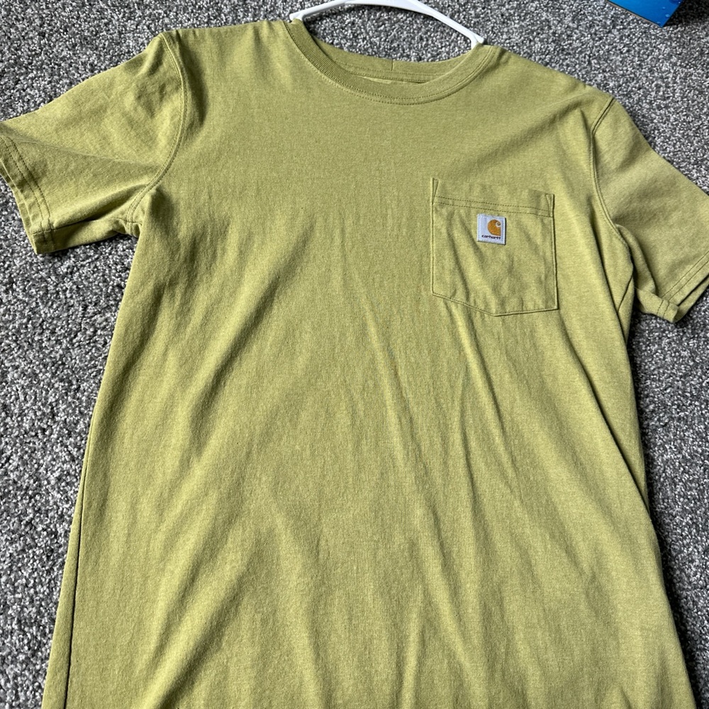 Carhartt Sage Green Tee with Pocket